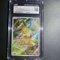 Pokemon Eevee #173 Black Star Promo 2025 Prismatic Evolutions CGC 10 Gem Mint - Image 1
