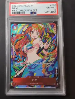 One Piece Nami PB Storage Box Set JP ST01-007 PSA 10 Gem Mint - Image 1