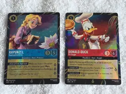 Disney Lorcana Magical Places Epcot 2026 Rapunzel & Donald Duck Promo Set Of 2 - Image 1
