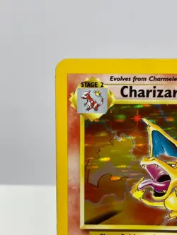 Charizard Pokemon Card TCG Base Holo Rare 4/102 Vintage 1999 WOTC LP (11A) - Image 2