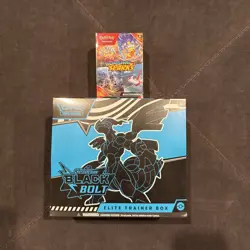 Pokemon Black Bolt ETB Elite Trainer Box + Surging Sparks Booster Bundle Sealed - Image 1