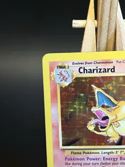 Pokemon TCG Charizard Card 4/102 WOTC 1999 Rare Holo Base LP Condition/ Clean - Image 4