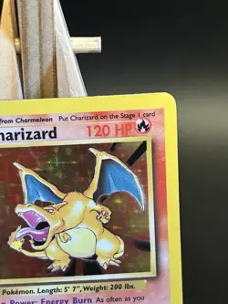 Pokemon TCG Charizard Card 4/102 WOTC 1999 Rare Holo Base LP Condition/ Clean - Image 5