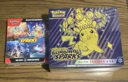 Pokemon TCG Surging Sparks Elite Trainer Box & Booster Bundle Lot - Image 1