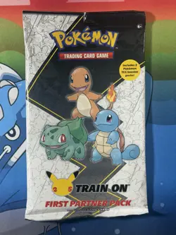 Pokemon TCG First Partner Pack KANTO - 25th Anniversary Train On Oversize Cards 820650809682 - Image 1