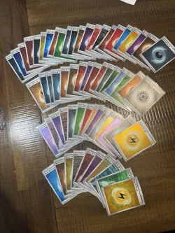ALL HOLOS!-Pokemon TCG Scarlet & Violet Basic Energy Foil Card Lot - English. NM - Image 1