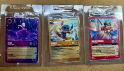 Disney Lorcana Foil Chase Lot 3 Cards: Elsa Fifth Spirit, Stitch, Mickey - Image 1