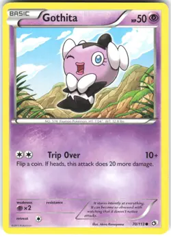 Gothita (70) 70/113 Legendary Treasures Pokemon Card TCG HP Psychic - Image 1