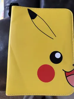 Pikachu Pokemon 3-Ring Mini Binder Card Holder with Card Pages - Image 1