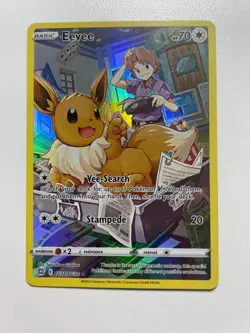 Eevee Pokemon Card/ Gallery Holo/ Brilliant Stars/ Near-Mint. - Image 1