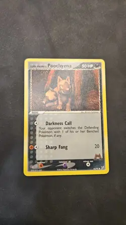 Team Magma's Poochyena 66/95 EX Team Magma Vs. Team Aqua Pokemon Card - LP - Image 1