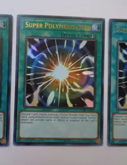 Playset: 3x Super Polymerization DUDE-EN040 (Ultra Rare, 1st Ed, Excellent VLP) - Image 4