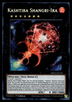YU-GI-OH KASHTIRA SHANGRI-IRA MP23-EN190 NM/M - Image 1