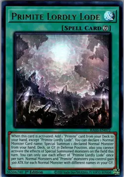 Primite Lordly Lode (Ultra Rare) RA05-EN072 Ultra Rare Yu-Gi-Oh 1st Edition NM/M - Image 1