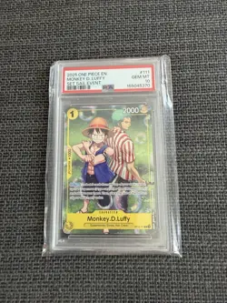 PSA 10 Monkey D. Luffy 111 Set Sail Event One Piece Promos One Piece 2025 - Image 1