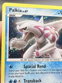 Pokemon TCG Palkia DP Black Star Promotional DP27 Holo Promo (LP) MG1 - Image 2
