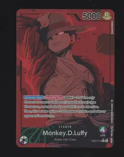 One Piece English EB02-010 Monkey D Luffy Alternate Art Leader - Image 1