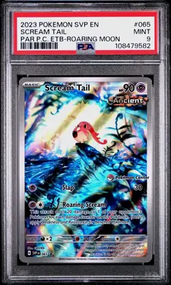 PSA 9 Scream Tail 2023 Pokemon Center Black Star Promo 065 Paradox Rift - Image 1
