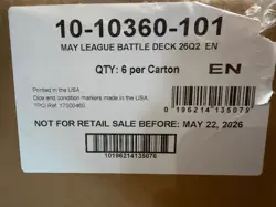 Pokemon TCG May League Battle Deck Mega Lucario ex Sealed Case 6 Decks - Image 1