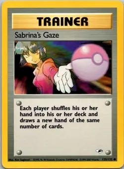 Sabrina's Gaze 125/132 Common Gym Heroes Pokemon Unlimited Near Mint - Image 1