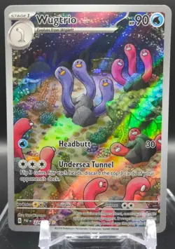 Pokemon -Wugtrio 224/091 - Paldean Fates Full Art - Image 1