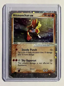 Pokemon TCG Hitmonchan ex EX Ruby and Sapphire 98/109 Holo Ultra Rare - Image 2