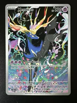 Pokemon Xerneas 091/086 Illustration Rare IR Full Art Holo Chaos Rising NM - Image 1