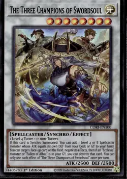 Yu-Gi-Oh! The Three Champion of Swordsoul CORI-EN100 - Image 1