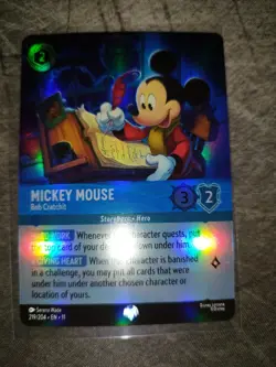 Disney Lorcana Mickey Mouse - Bob Cratchit (Epic) 219/204 Winterspell Holo - NM - Image 1