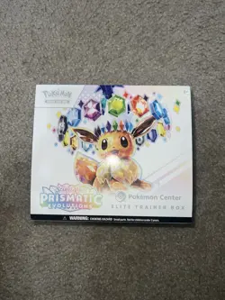 Prismatic Evolutions Pokemon Center Elite Trainer Box ETB Opened No Packs/promo - Image 1