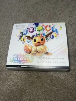 Prismatic Evolutions Pokemon Center Elite Trainer Box ETB Opened No Packs/promo - Image 2