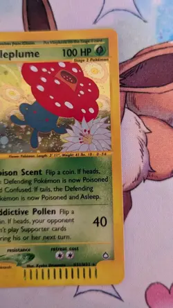 Pokemon TCG English Card Aquapolis Entei 10/147 Reverse Holo Vileplume H31/H32 - Image 5