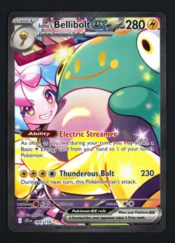 Iono's Bellibolt ex 183/159 Journey Together Special Illustration Rare Pokemon - Image 1