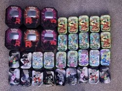 Pokemon TCG Tins Large Bundle Job Lot - Prismatic, Destined rivals BBWF NO PACKS - Image 1
