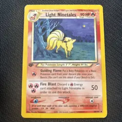 Pokemon Card - Light Ninetales Neo Destiny 50/105 1st Edition Uncommon - Image 1