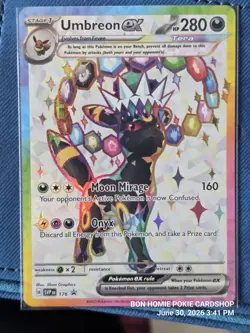 Pokemon TCG 2 Card Collection Feat. Umbreon Ex Promo 176 & SV Dragonair 181 MINT - Image 1