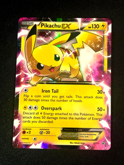 Pikachu EX XY84 Holo Black Star Promo Pokemon NM Card - Image 1