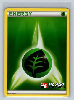 2011 Pokemon Play! Crosshatch Energy Promos Holo Green Grass - Image 1