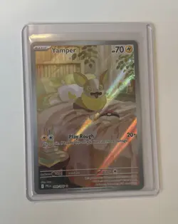 Yamper 099/094 Me02: Phantasmal Flames Full Art Ultra Rare Holo Pokemon Card NM - Image 1