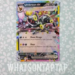 Pokemon Tcg Umbreon Ex 060/131 Ultra Rare Scarlet Violet Prismatic Evolutions LP - Image 1