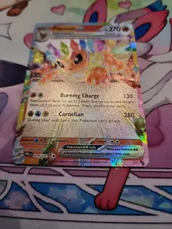 Pokemon TCG Flareon EX Prismatic Evolutions Double Rare Holo Card 014/131 - Image 5
