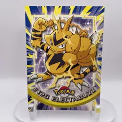 #125 Electabuzz Topps LP Blue Logo Pokemon TV Animation Edition Non Holo - Image 1