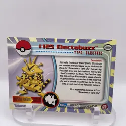 #125 Electabuzz Topps LP Blue Logo Pokemon TV Animation Edition Non Holo - Image 2