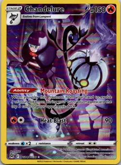Chandelure TG04/TG30 Holo Lost Origin Trainer Gallery Pokemon Holo NM - Image 1