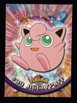 1st Printing Blue Logo - Jigglypuff - Pokemon 1999 Topps TV - #39 - LP - Image 1