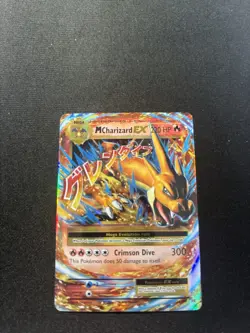 Mega Charizard EX 13/108 Holo Rare-Pokemon TCG:XY Evolutions-DMG - Image 1