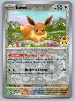 Eevee - (Pokemon Day 2025) (Reverse Cosmos Holo) 074/131 NM - Image 1