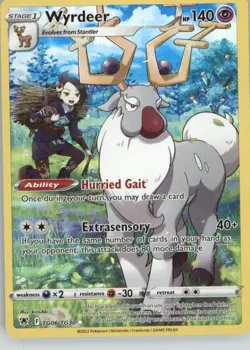 Wyrdeer TG06/TG30 Holo Astral Radiance Trainer Gallery Pokemon NM - Image 1