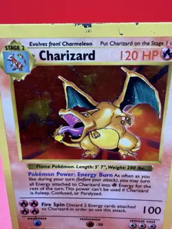 Pokemon TCG Base Set Shadowless Charizard 4/102 Holo Rare EN 120 HP - Image 5