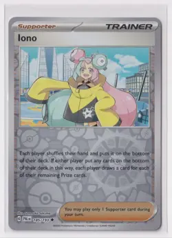 Pokemon Scarlet and Violet Paldea Evolved 185/193 Iono Reverse Holos - Image 1